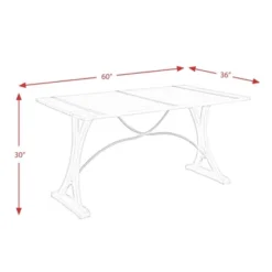 Keaton Folding Top Dining Table Beach - Picket House Furnishings -Baxton Studio Store GUEST fe7ca032 c176 41bd 97d9 1cd1990e1a83