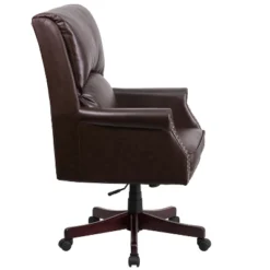 Emma And Oliver High Back Pillow Back Leather Executive Swivel Office Chair With Arms 16 Emma And Oliver High Back Pillow Back Leather Executive Swivel Office Chair With Arms -Baxton Studio Store GUEST fe88ca68 7c92 4095 b55f d5511c7076f8