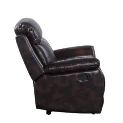 57" Perfiel Two-Tone Grain Leather Loveseat Dark Brown - Acme Furniture -Baxton Studio Store GUEST fe946cda 237f 4688 8f1f 7a47c3a63937