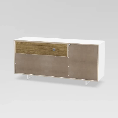 Honolulu TV Stand For TVs Up To 60" White/Walnut - Polifurniture 3 Honolulu TV Stand For TVs Up To 60" White/Walnut - Polifurniture - Image 3